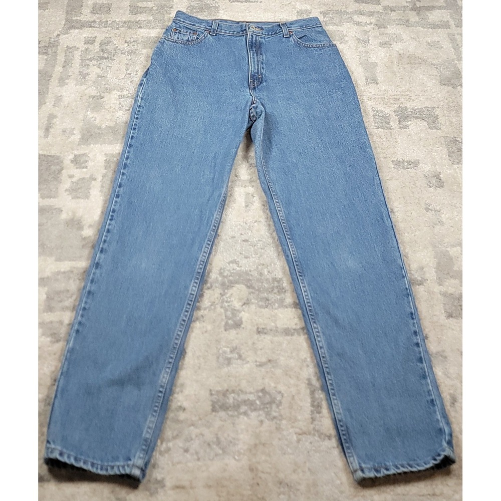 VTG LEVI'S 550 WOMEN'S Relaxed Fit Tapered Leg Blue Denim Jeans Sz 14 31x30